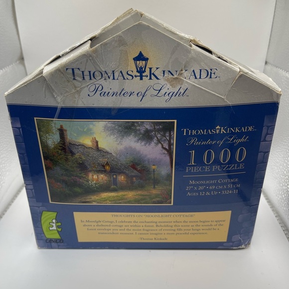 Thomas Kinkade 1000 Piece Jigsaw Puzzle Vintage Rare Complete Family Fun Artist - Picture 3 of 13